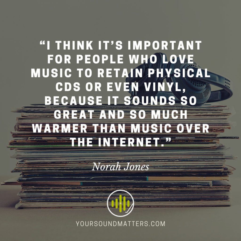Top vinyl record quotes. Norah Jones.