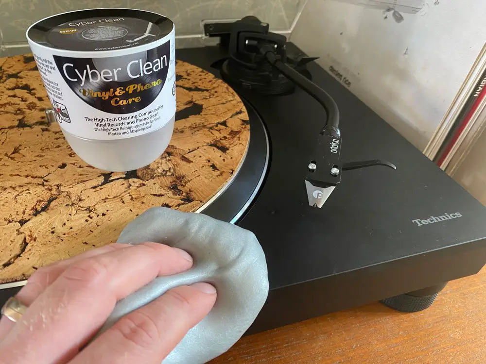 Vinyl Record Collecting Tips Featuring cleaning gel to clear dust.