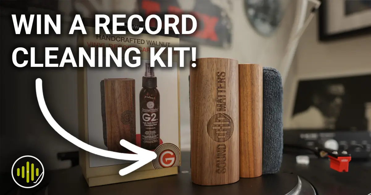 Featured image for “Win a GrooveWasher Record Cleaning Kit with Custom Sound Matters Logo”